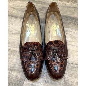 Salvatore Ferragamo Vintage Tassel Loafer Size 8 AAA